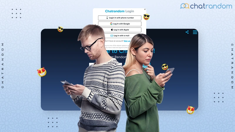 Illustration of people connecting on ChatRandom